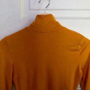 Orange/Yellow/Marigold Turtleneck Crop Top